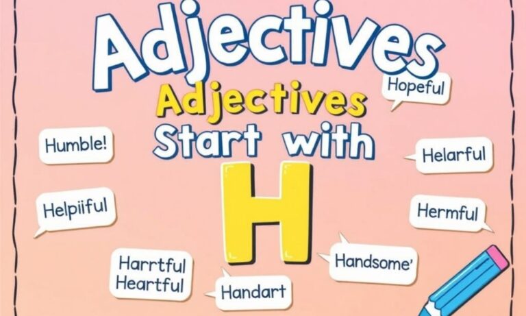 Adjectives That Start with H