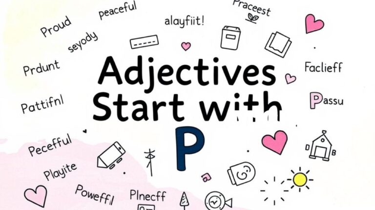 Adjectives That Start with P